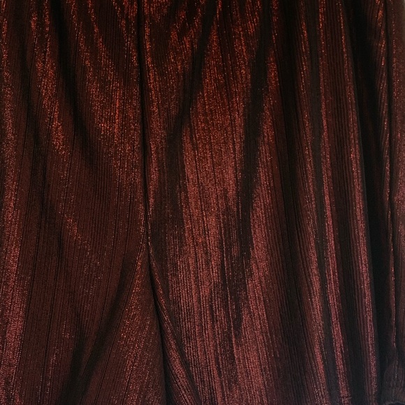 Dark Red Metallic Two Piece Set - Picture 4 of 5